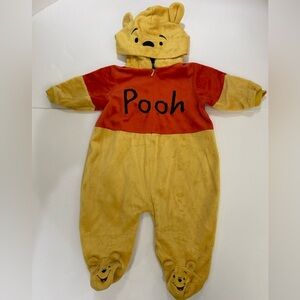 Disney Red and Yellow Winnie the Pooh One Piece Footie